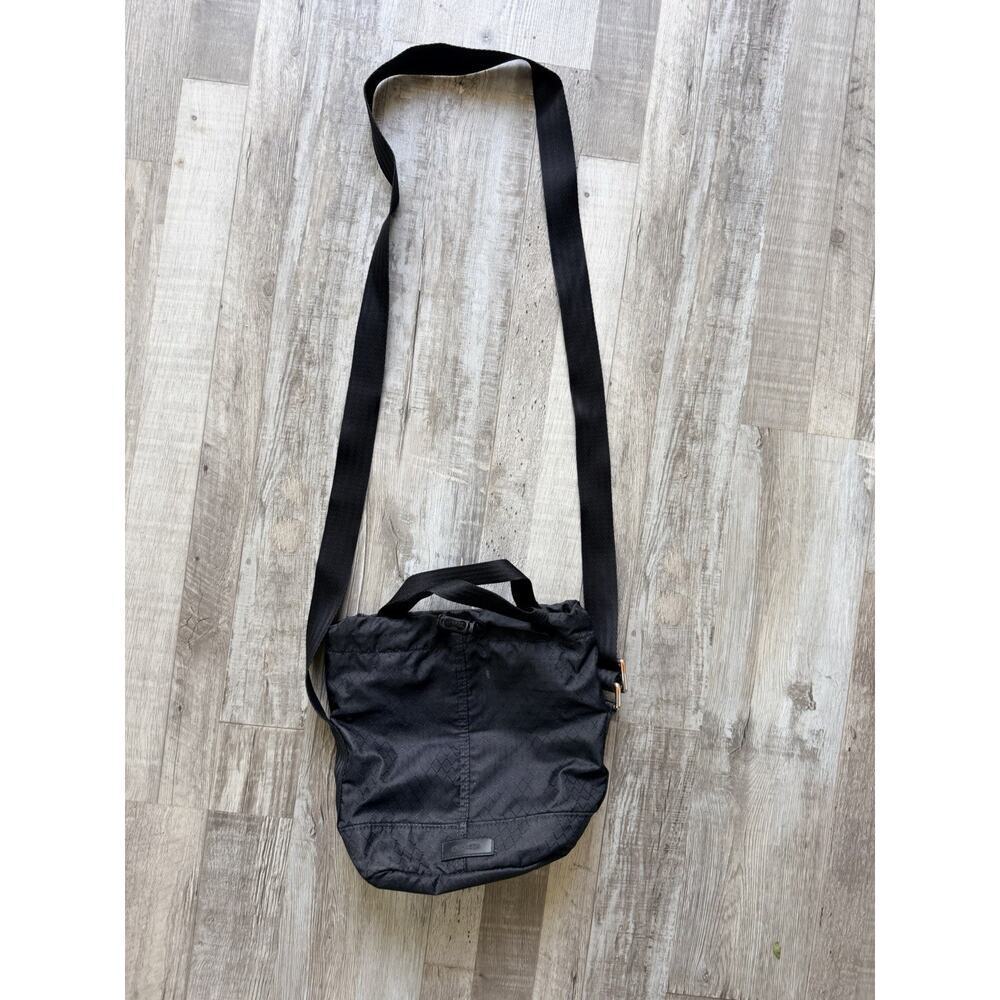 Athleta Black Excursion Crossbody Bucket Bag Purse Water Resistant